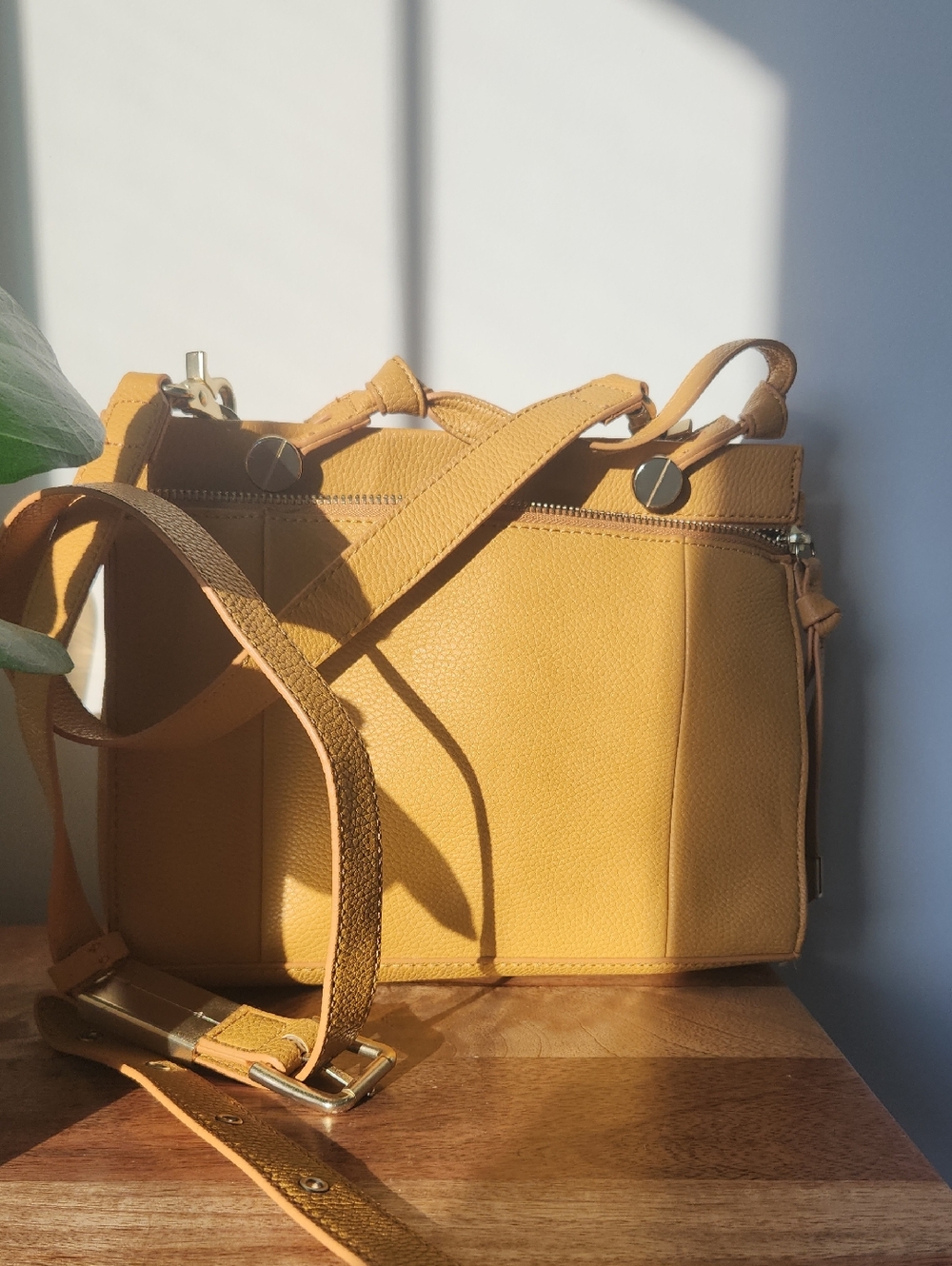 Foley + Corinna "Slumber Nights" Small Dione Mustard Satchel